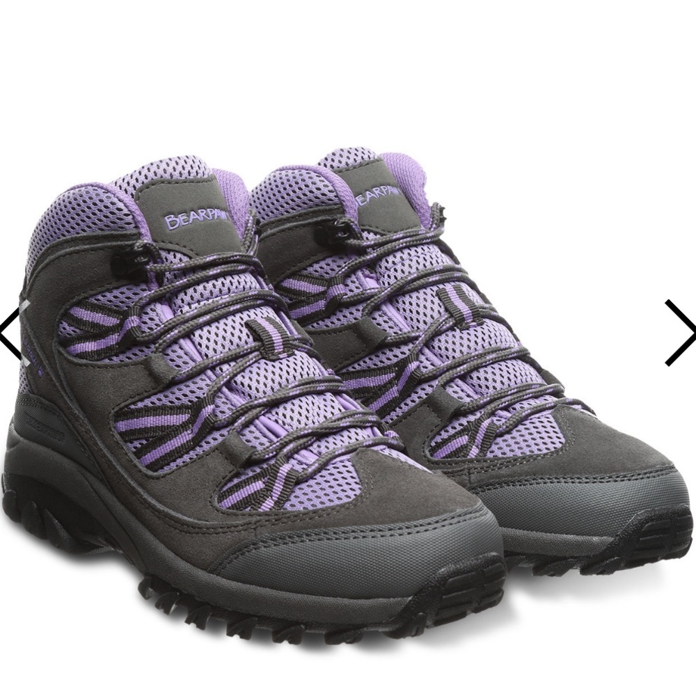 BearPaw Women's Hiking Boots - Purple and Black - Picture 2 of 5